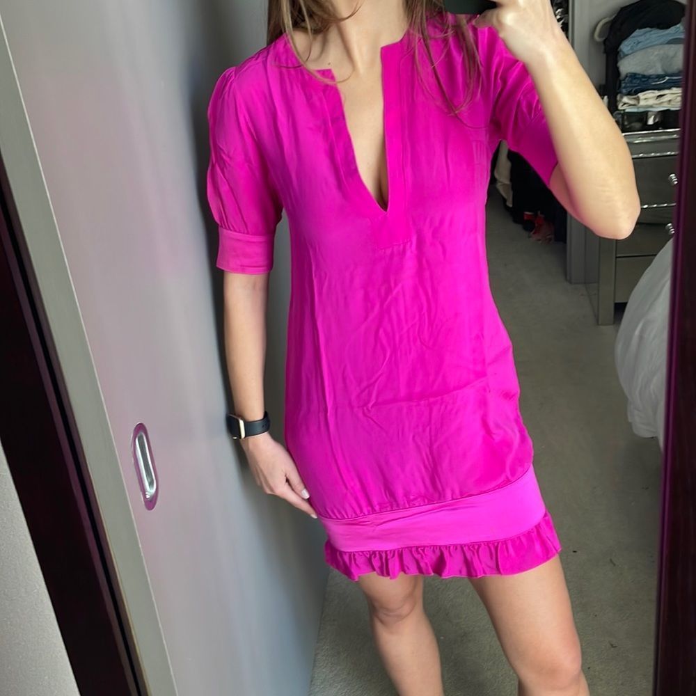 Rory Beca Silk Fuchsia Dress